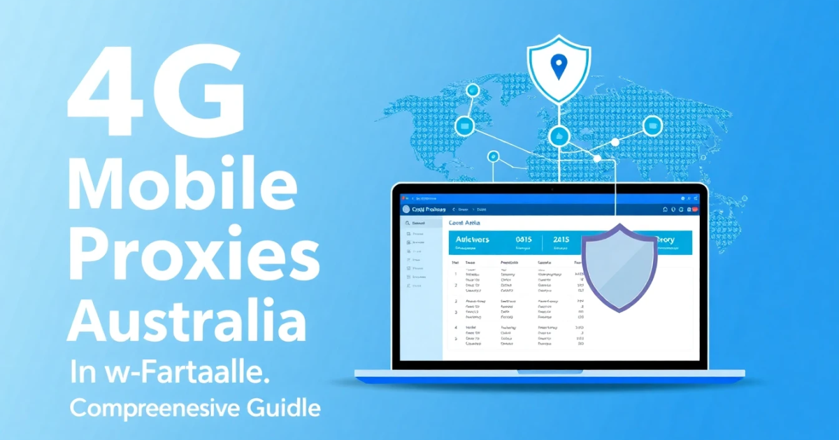 4G Mobile Proxies in Australia: A Comprehensive Guide