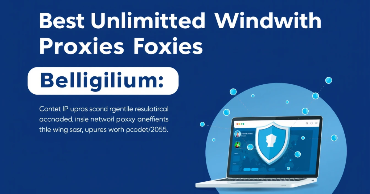 Best Unlimited Bandwidth Proxies for Belgium