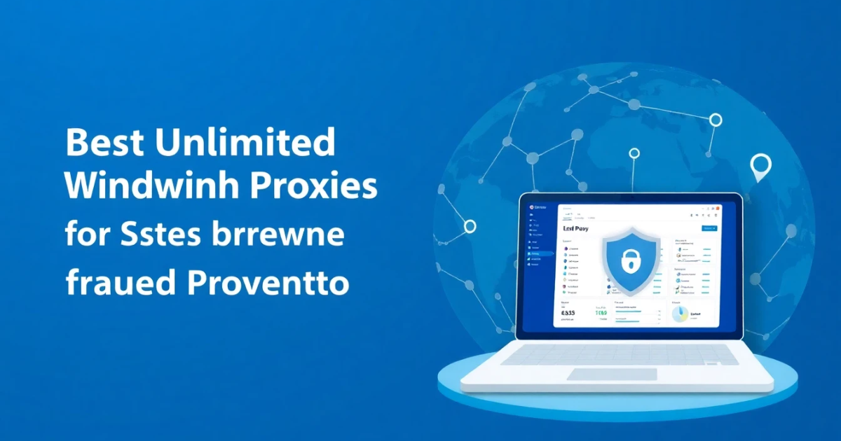 Best Unlimited Bandwidth Proxies for Fraud Prevention Testing