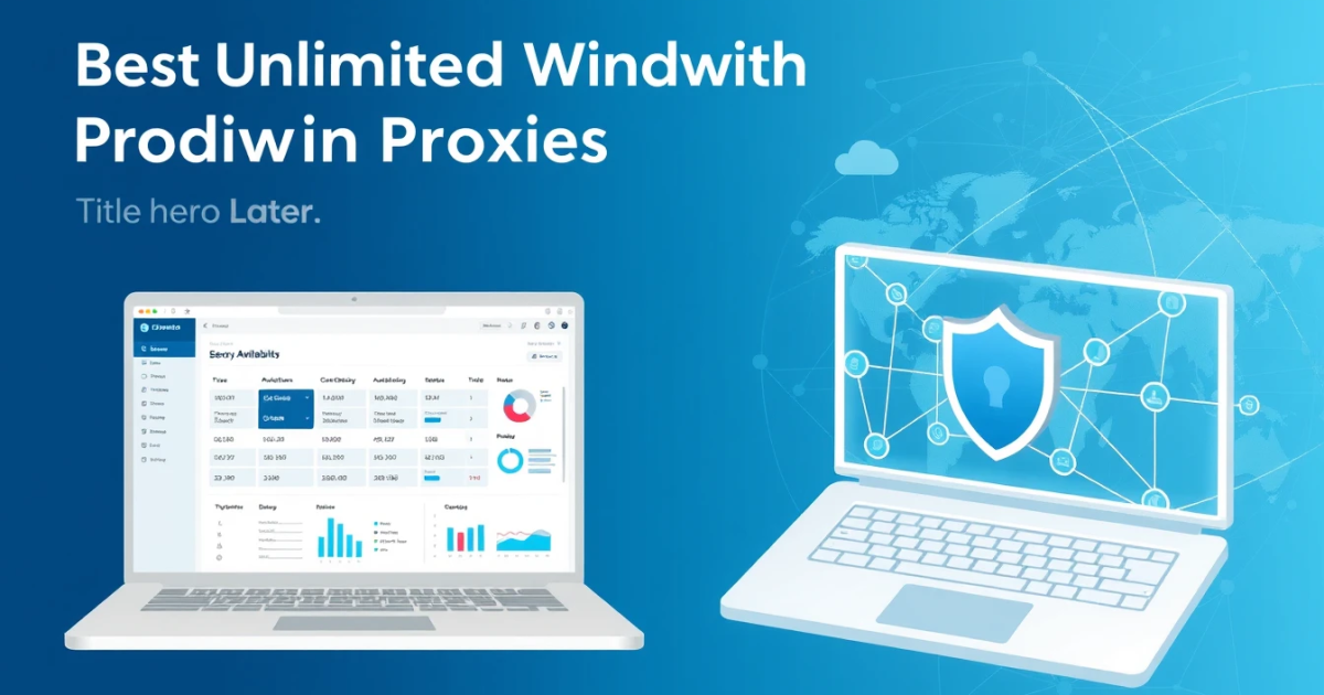 Best Unlimited Bandwidth Proxies for Product Availability Monitoring