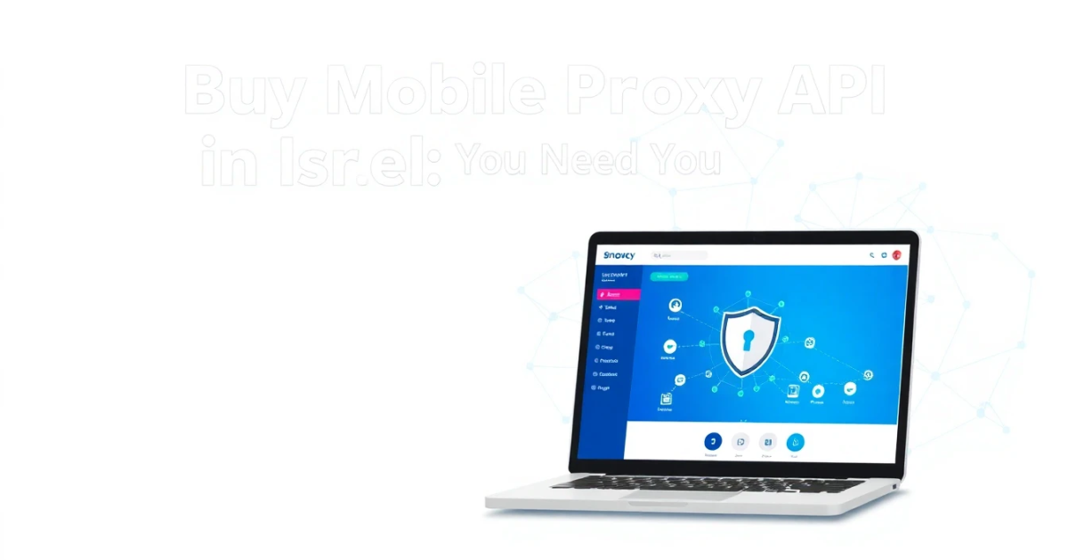 Buy Mobile Proxy API in Israel: What You Need to Know