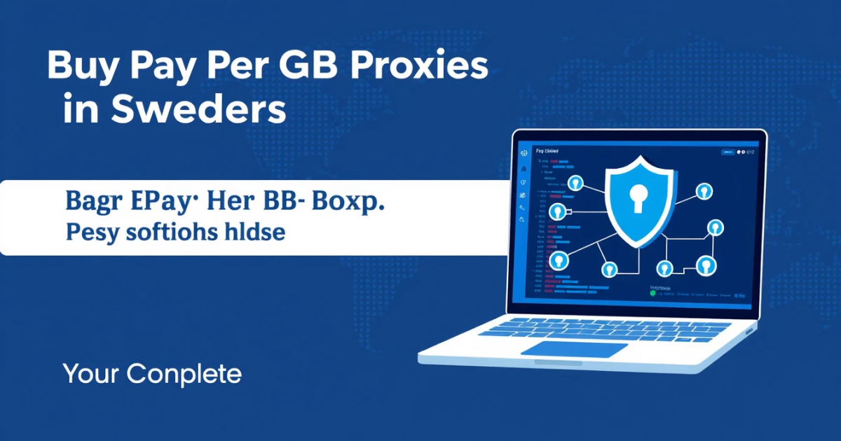Buy Pay Per GB Proxies in Sweden: Your Complete Guide