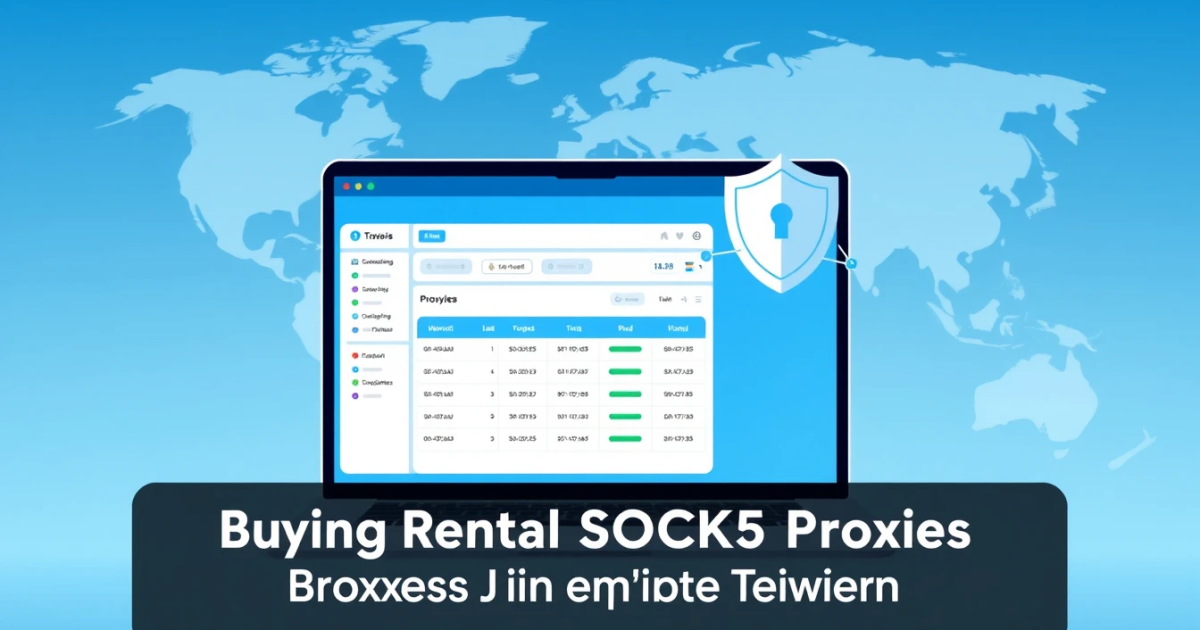 Buying Rental SOCKS5 Proxies in Taiwan: A Comprehensive Guide