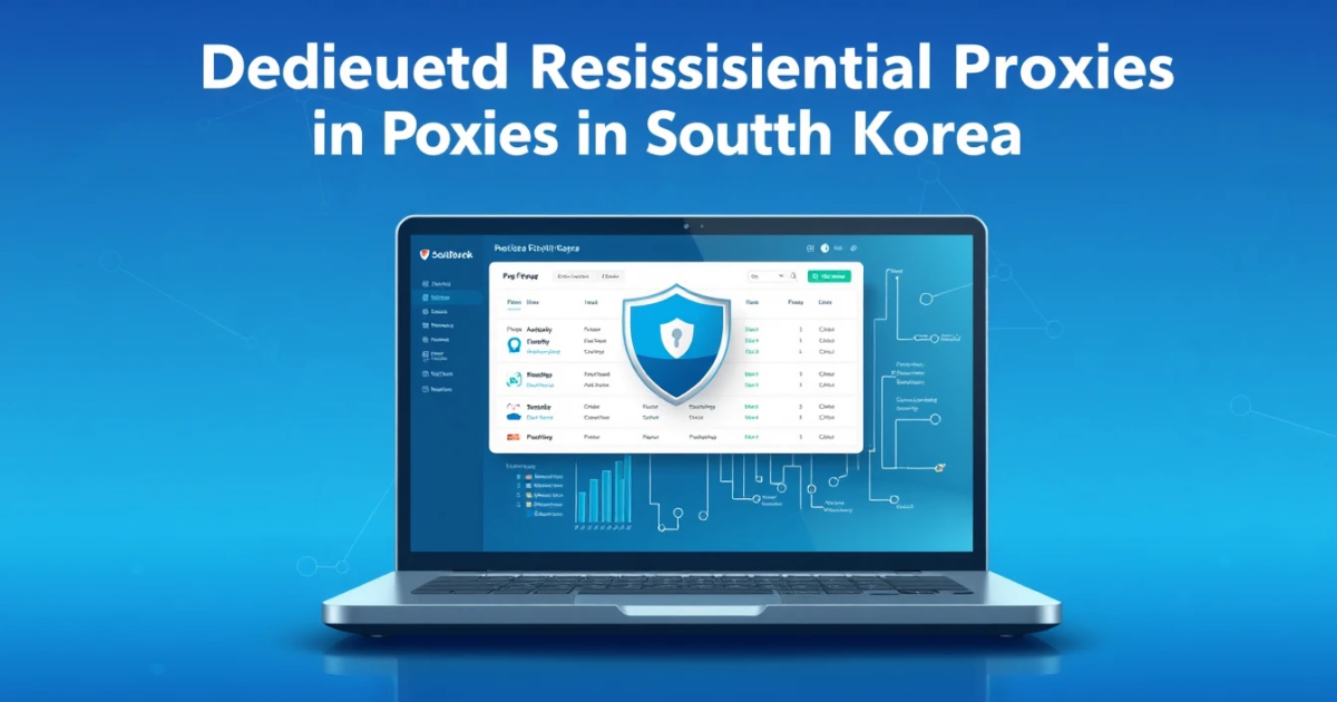 Dedicated Residential Proxies in South Korea: Everything You Need to Know