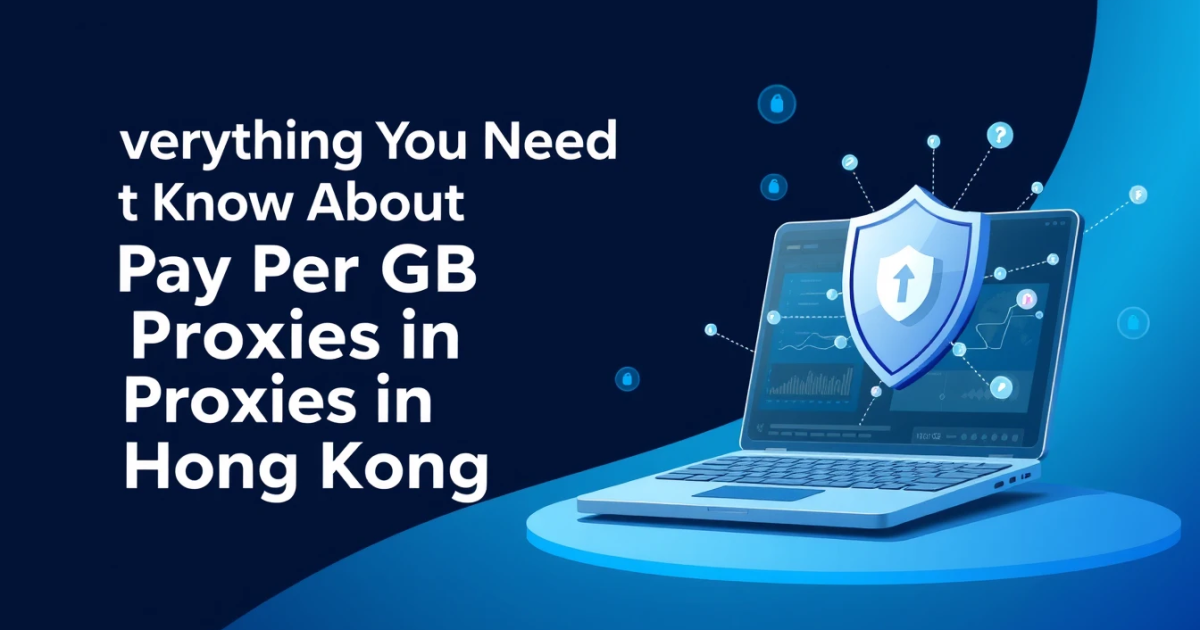 Everything You Need to Know About Pay Per GB Proxies in Hong Kong