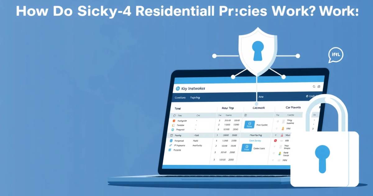 How Do Sticky Residential Proxies Work?