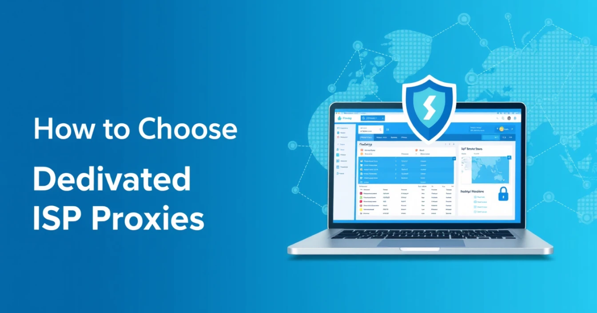 How to Choose Dedicated ISP Proxies