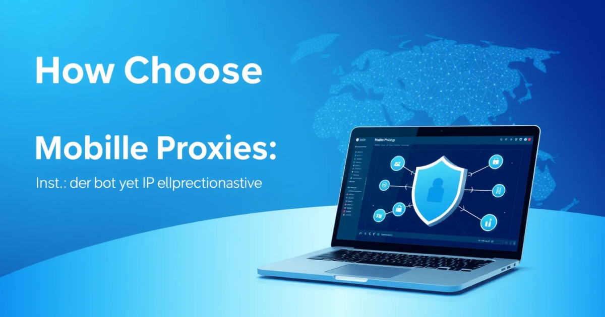 How to Choose Mobile Proxies: A Comprehensive Guide