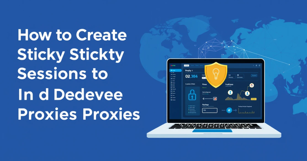 How to Create Sticky Sessions with Dedicated Residential Proxies