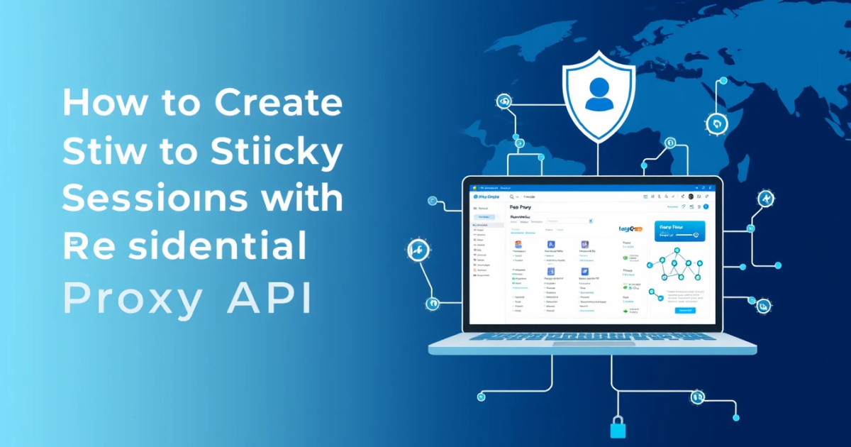 How to Create Sticky Sessions with Residential Proxy API