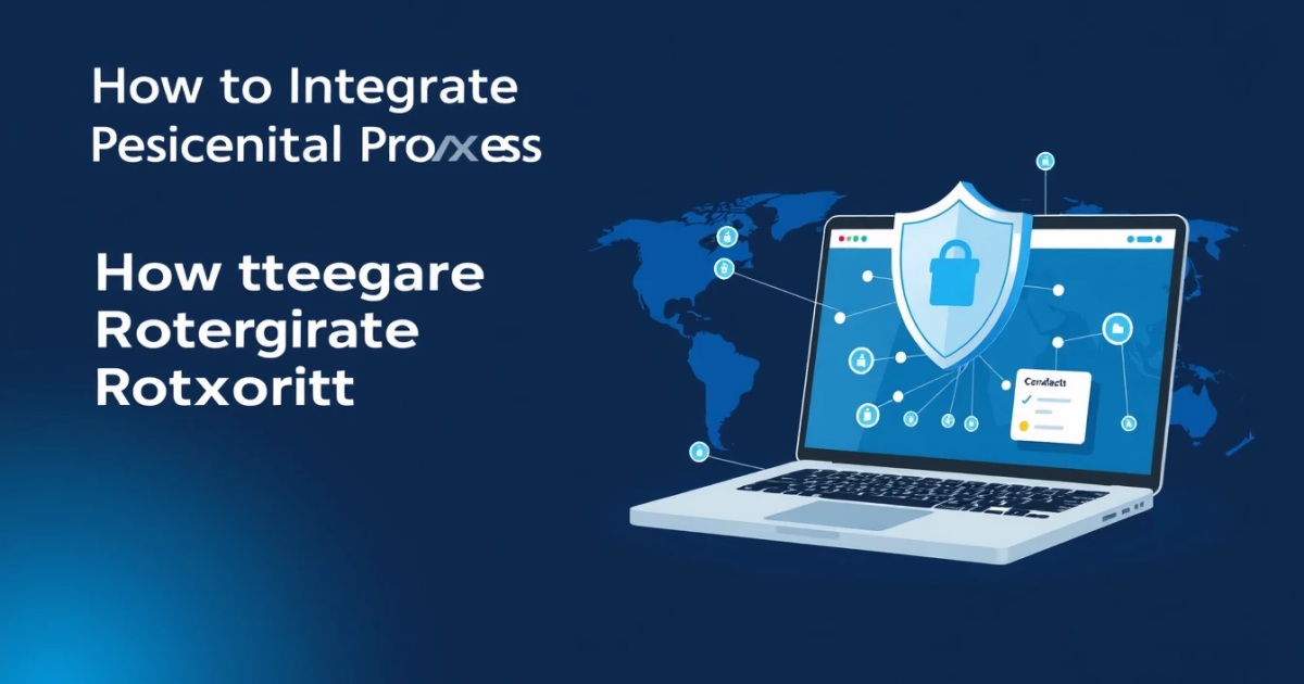 How to Integrate Rotating Residential Proxies API