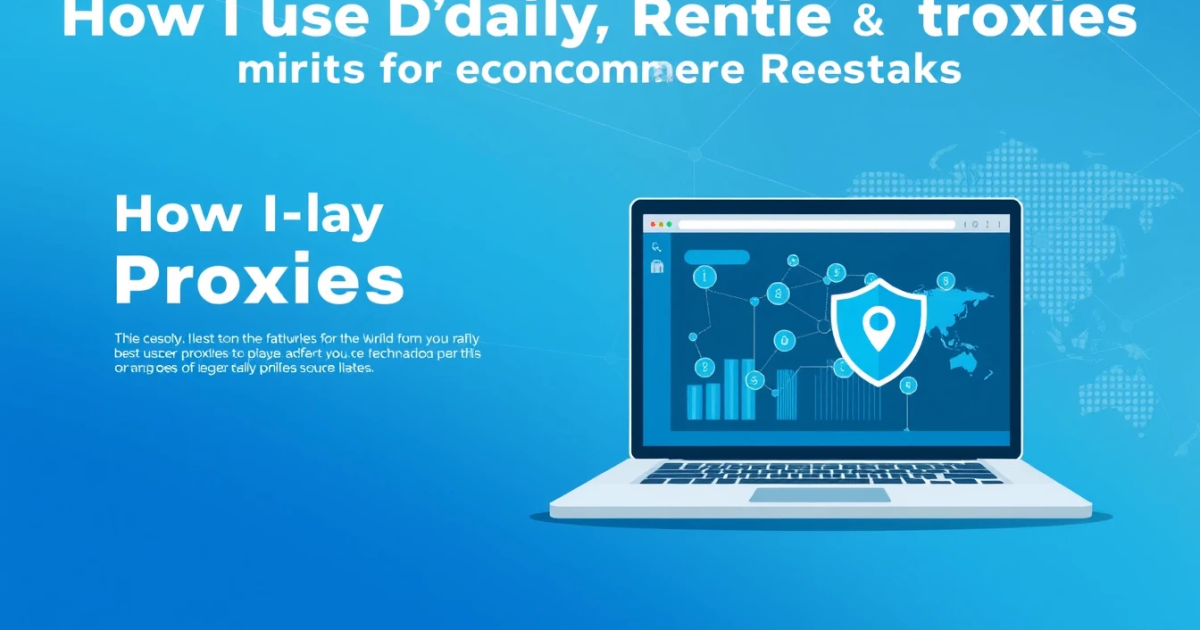 How to Use Daily Rental Proxies for Ecommerce Research