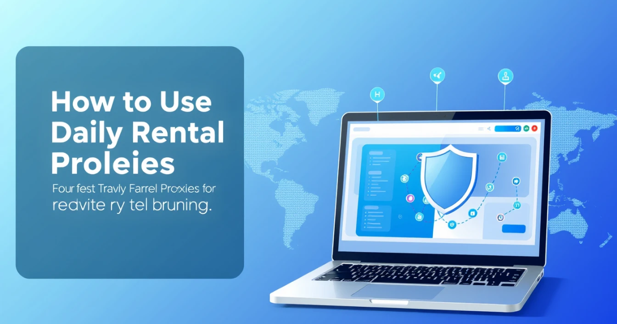 How to Use Daily Rental Proxies for Travel Fare Monitoring