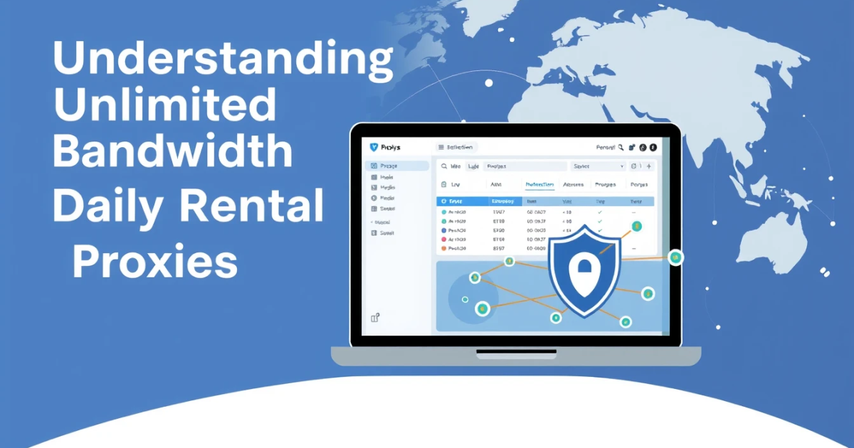 Understanding Unlimited Bandwidth Daily Rental Proxies