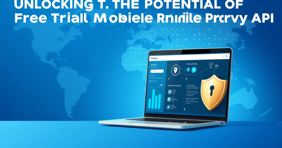 Unlocking the Potential of Free Trial Mobile Proxy API