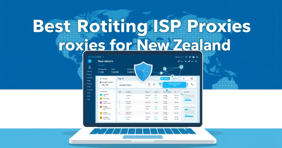 Best Rotating ISP Proxies for New Zealand