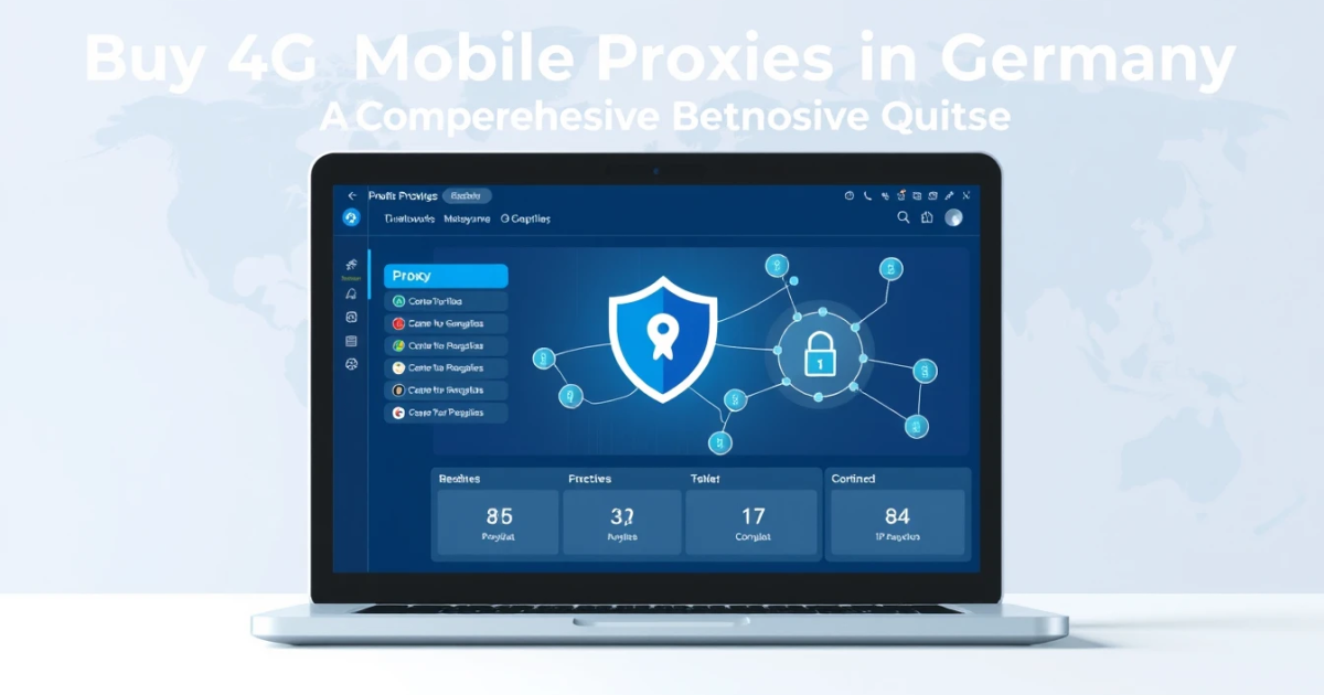 Buy 4G Mobile Proxies in Germany: A Comprehensive Guide