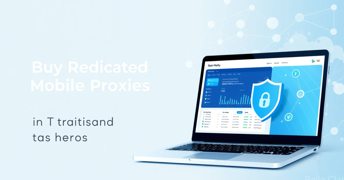 Buy Dedicated Mobile Proxies in Thailand: Your Complete Guide