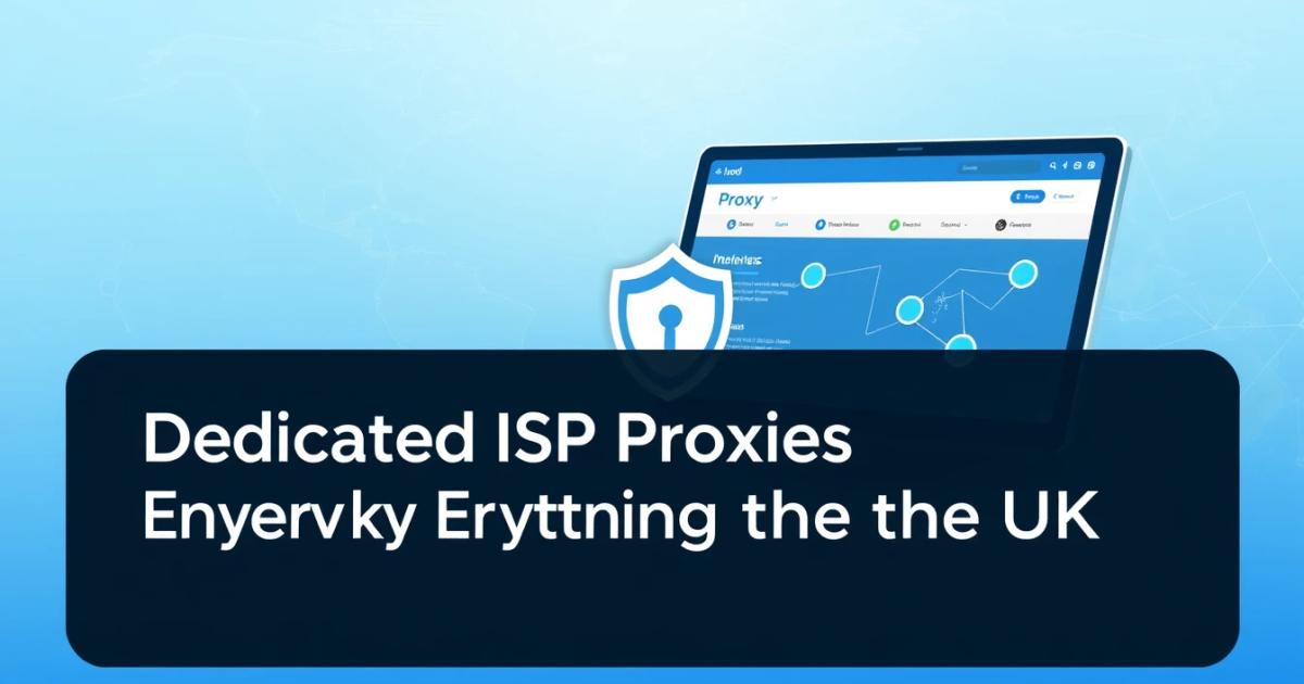Dedicated ISP Proxies in the UK: Everything You Need to Know