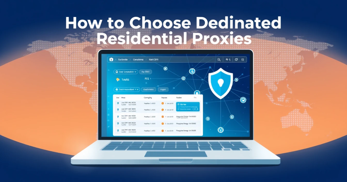 How to Choose Dedicated Residential Proxies