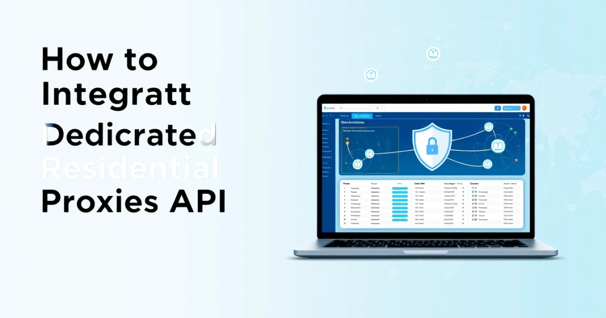 How to Integrate Dedicated Residential Proxies API