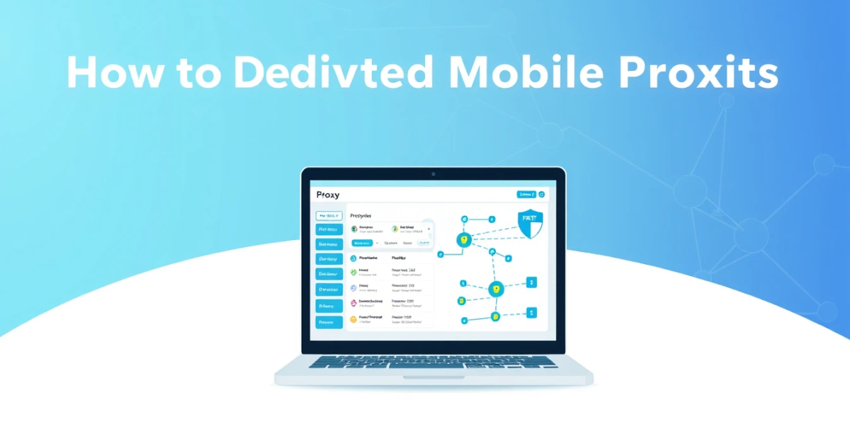 How to Set Up Dedicated Mobile Proxies