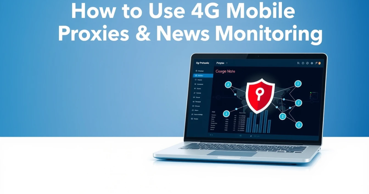 How to Use 4G Mobile Proxies for News Monitoring