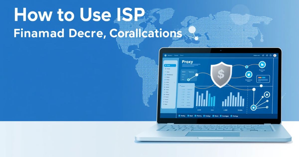 How to Use ISP Proxies for Financial Data Collection