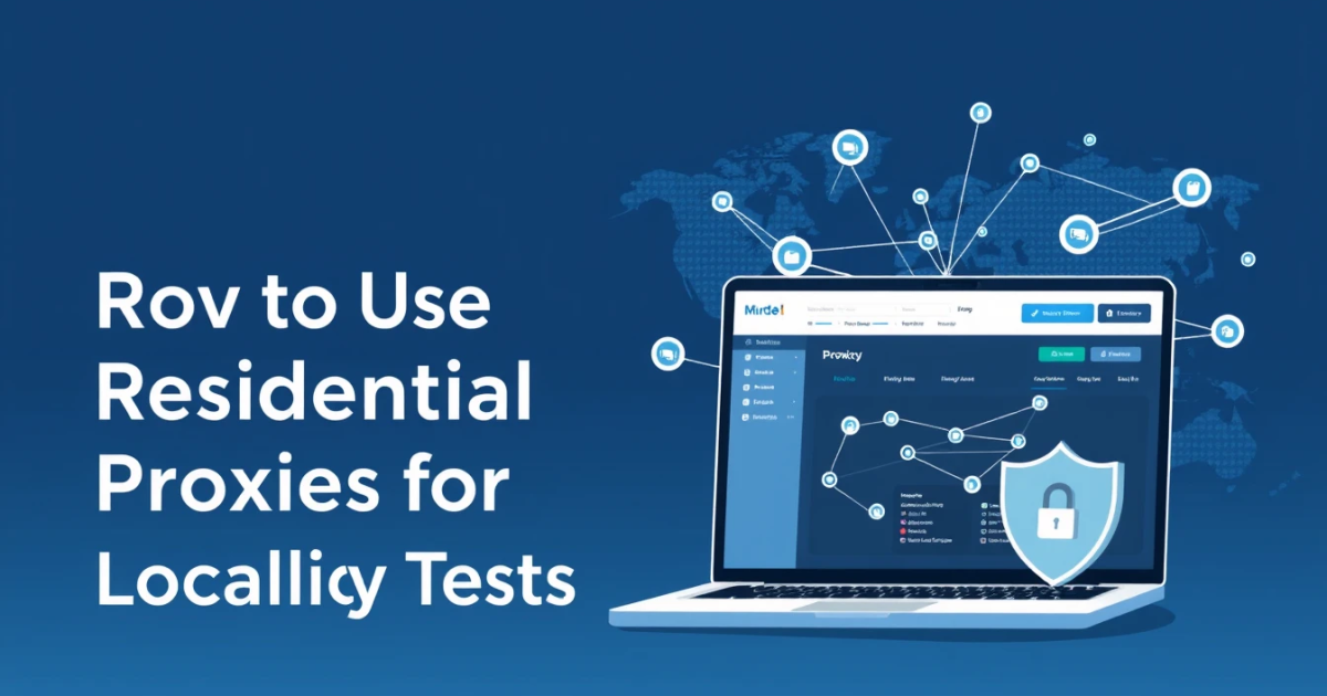 How to Use Rotating Residential Proxies for Localization Testing