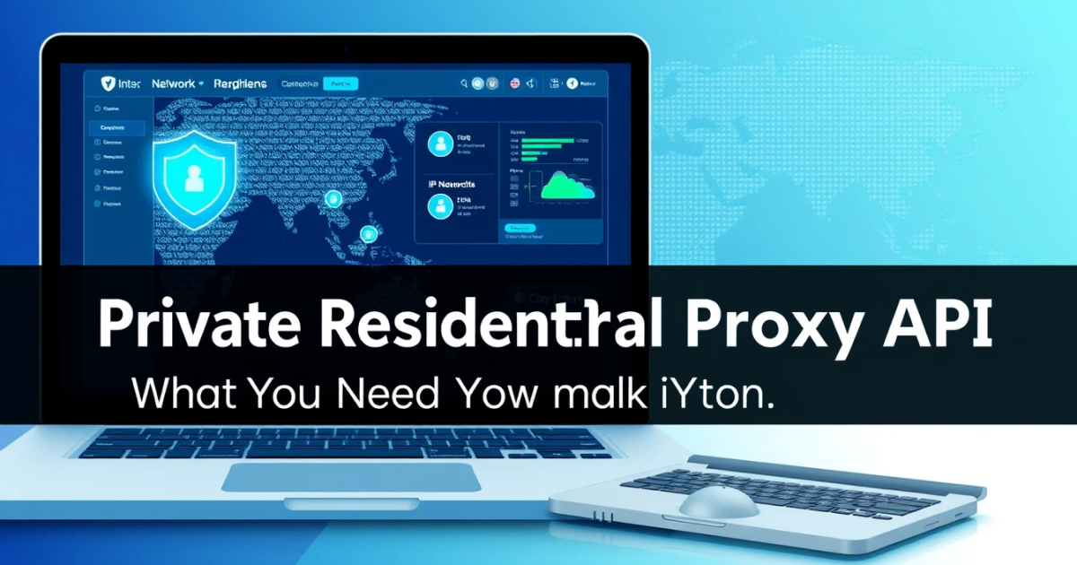 Private Residential Proxy API: What You Need to Know