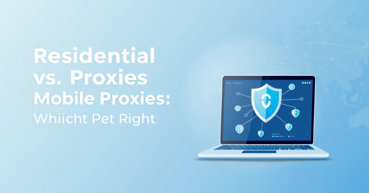 Residential Proxies vs Mobile Proxies: Which is Right for You?