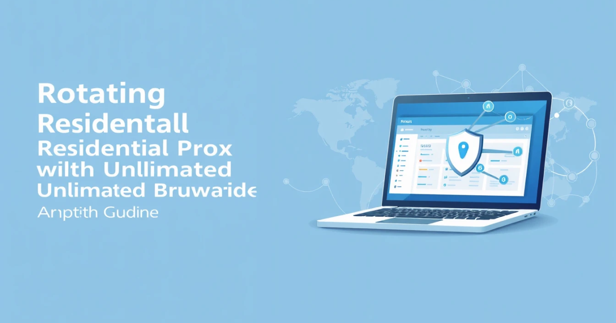 Rotating Residential Proxy with Unlimited Bandwidth: An In-Depth Guide