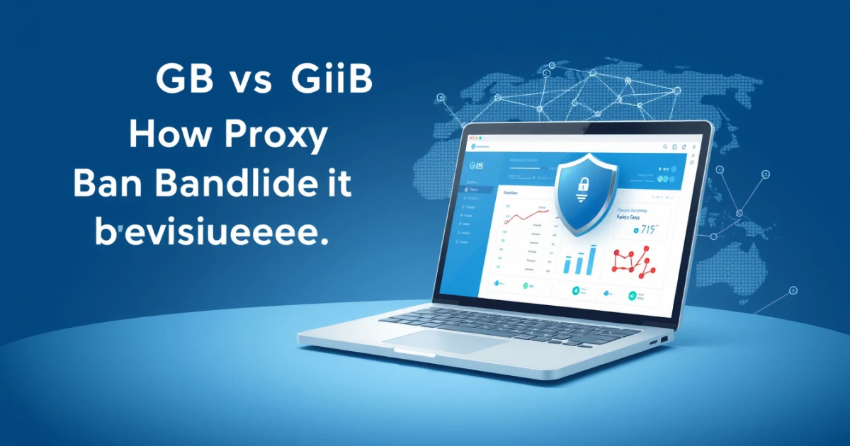 Gb vs GiB: How Proxy Bandwidth is Measured