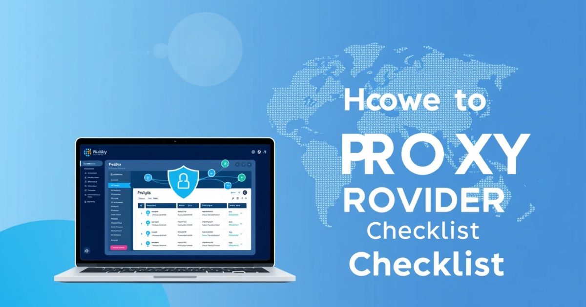 How to Choose a Proxy Provider Checklist